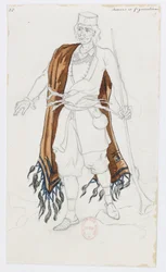 Holmès - A Montanha Negra - figurinos de Charles Bianchini - 10a. Coros e figurantes