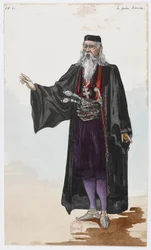 Holmès - A Montanha Negra - figurinos de Charles Bianchini - 10b. Padre Sava