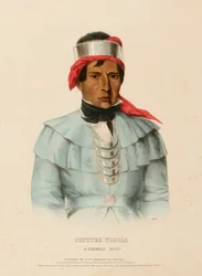 CHITTEE-YOHOLO. A SEMINOLE CHIEF, de History of the Indian Tribes of North America