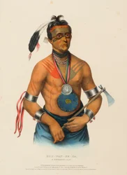 HOO-WAN-NE-KA, UM CHEFE WINNEBAGO, de História das Tribos Indígenas da América do Norte