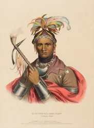 KI-ON-TWOG-KY, de History of the Indian Tribes of North America (História das tribos indígenas da América do Norte)