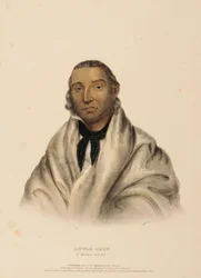 CORVO PEQUENO. A SIOUX CHIEF, de History of the Indian Tribes of North America