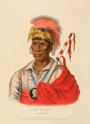 TEH-RO-HON, UM GUERREIRO IOWAY, de História das Tribos Indígenas da América do Norte