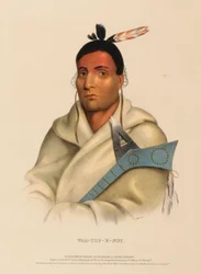 WAA-TOP-E-NOT, de History of the Indian Tribes of North America (História das tribos indígenas da América do Norte)