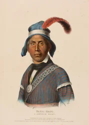 YAHA-HAJO. A SEMINOLE CHIEF, de History of the Indian Tribes of North America