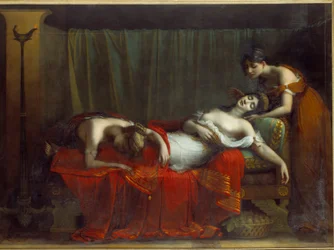 A Morte do Cleopatre. Pintura de Charles Boulanger de Boisfremont (1773-1838)