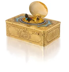 Caixa com pássaro cantor, c. 1840