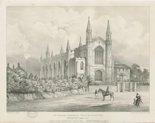 Wolverhampton - Igreja de São Paulo: litografia, nd [meados do século XIX]