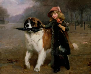 Charles B.Barber, Fora da escola - Gemälde, 1883