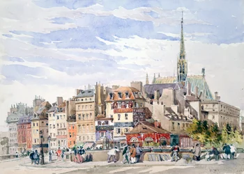 Saint Chapelle e Palácio da Justiça, c1822-1878.