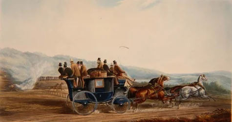 The Road Versus Rail, gravado por J. Harris, de 