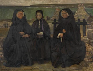 Mulheres bretãs de luto
