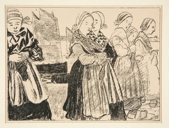 Breton Girls, ou Breton Girls on the Quay, no nº 36 de La Revue Blanche, outubro de 1894