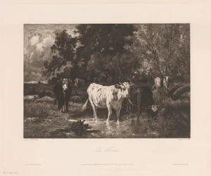 Paisagem com vacas à beira de uma floresta
La Forêt (título sobre o objecto)