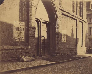 [Porta de Predikheevenkerk, Gent, Bélgica], c. 1858.