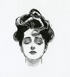 Uma garota Gibson, c.1902