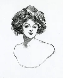 Uma garota Gibson, c.1902