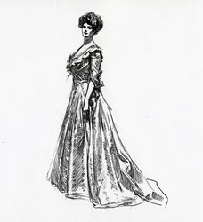 Uma garota Gibson, c.1902