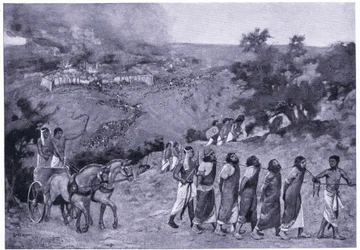 Acampamento egípcio no Monte das Oliveiras, c.1920 (litho)