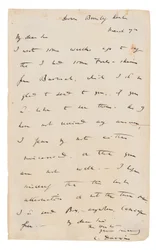 Carta autografada assinada