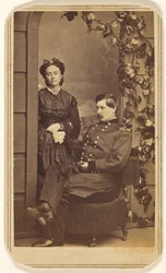 [General George Brinton McClellan e sua esposa]