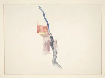Tree Abstraction (provavelmente estudo para Red Chimneys, 1918?)
