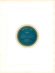Índice circular com margem ornamental (impressão)