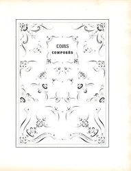 Ornamentos de canto complexos para emoldurar (imprimir)