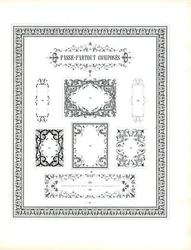 Molduras compostas e margens decorativas (impressão)