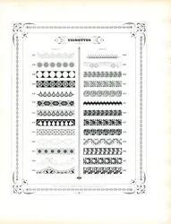 Tiras decorativas e orlas ornamentais (impressão)