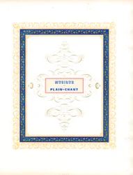 Folha de rosto decorativa para música de igreja (imprimir)