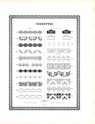 Elementos decorativos tipográficos elegantes (impressão)