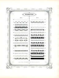 Ornamental Borders and Vignettes, Corps 20 (Continuation) (impressão)