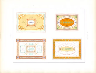 Molduras ornamentais para documentos comerciais (imprimir)