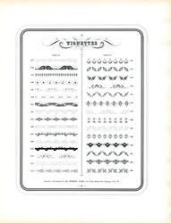 Vinhetas e bordaduras ornamentais (impressão)