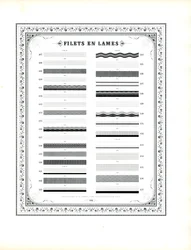 Regras decorativas tipográficas com rebordo floral (impressão)