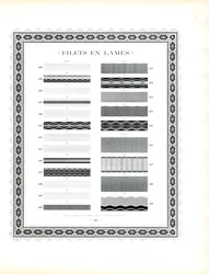 Regras de amostragem tipográfica com moldura oval (impressão)