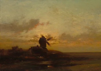O moinho de vento, finais da década de 1850 (óleo sobre tecido)