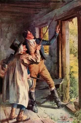 Apontou para um grampo de ferro enferrujado, 1928.