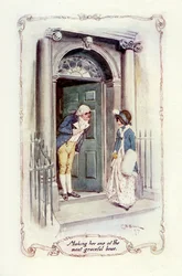 Fazendo dela um dos seus laços mais graciosos, 1907 (ilustração)