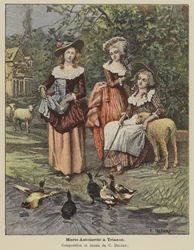Maria Antonieta no Trianon (cor litho)