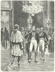 Napoleão recebe o Cardeal Ercole Consalvi no Palácio Tuileries, Paris