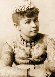 Retrato de Annie Howard a senhora tatuada, c.1898 (foto do gabinete)