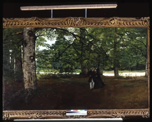 Promenade In The Woods (óleo sobre tela)