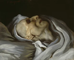 Théodore Géricault em seu leito de morte, 1824.