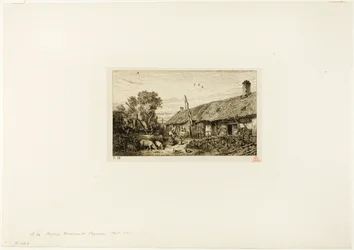 Paisagem com casa de camponês