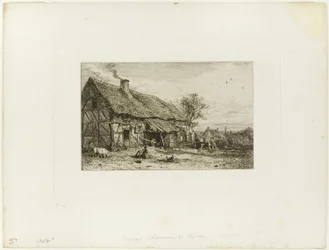 Paisagem com casa camponesa