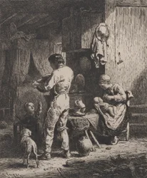 A Refeição, 1864.