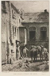 Um tribunal em Paris, 1865.