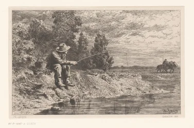 Pescador na água Peche au gardon